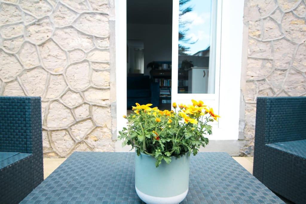 Appartement Avec Terrasse Privee, Plage A Pied Saint-Aubin-Sur-Mer  Exterior foto